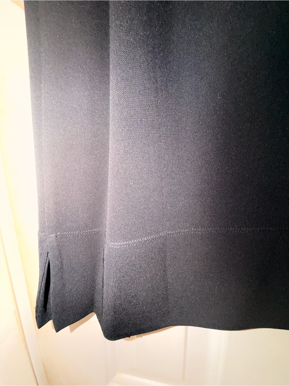 J. Jill Black Knit Swingy Flowy Stretchy Skirt, Pull On Stretch Waist, Sz M - Picture 11 of 16